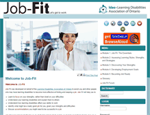 Tablet Screenshot of job-fit.ldao.ca